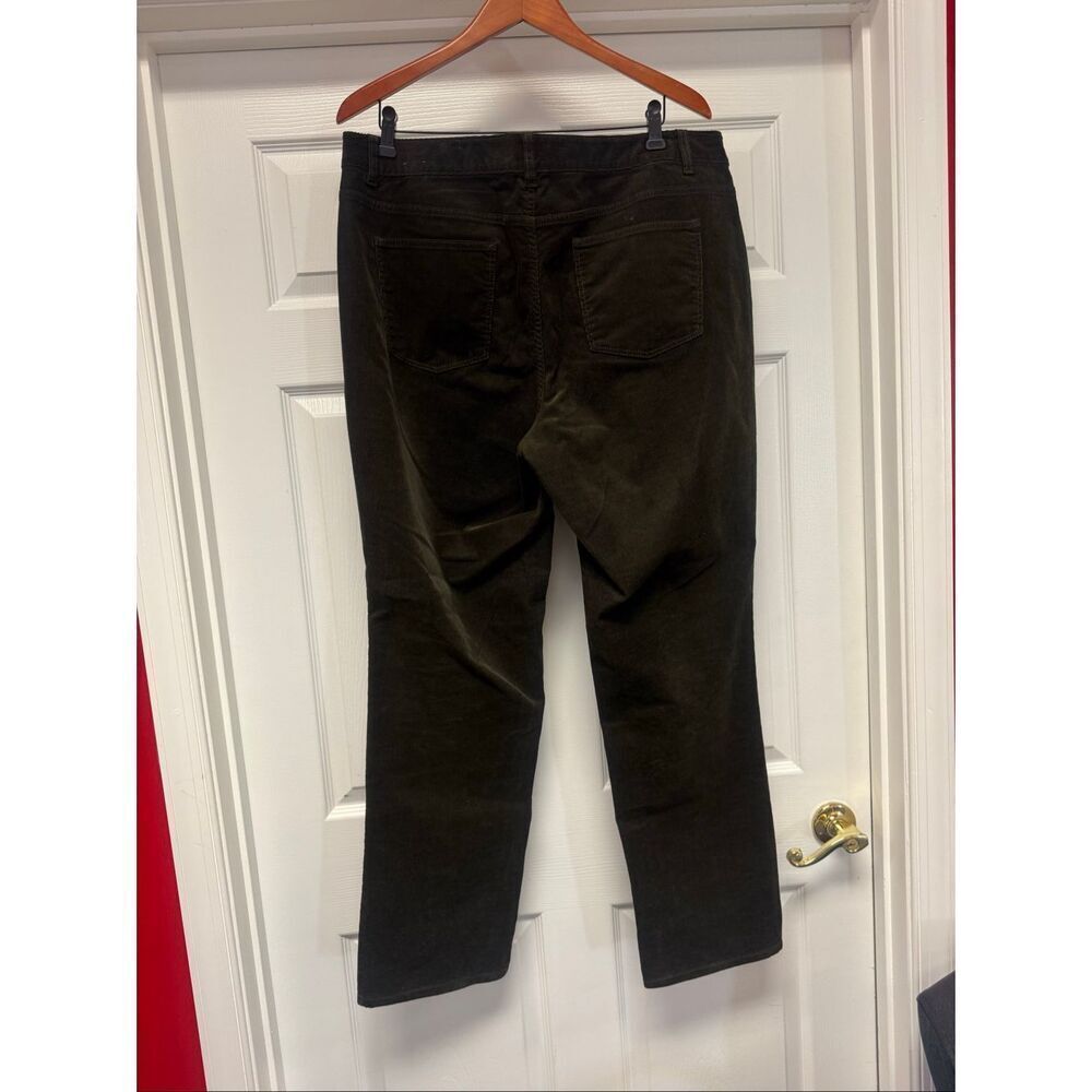 Talbots Black Corduroy Straight Leg Pants sz 12P EUC